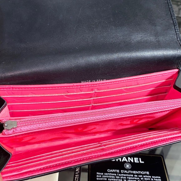 Authentic Chanel Cambon Line Quilted Flap Long Wallet - Picture 9 of 17
